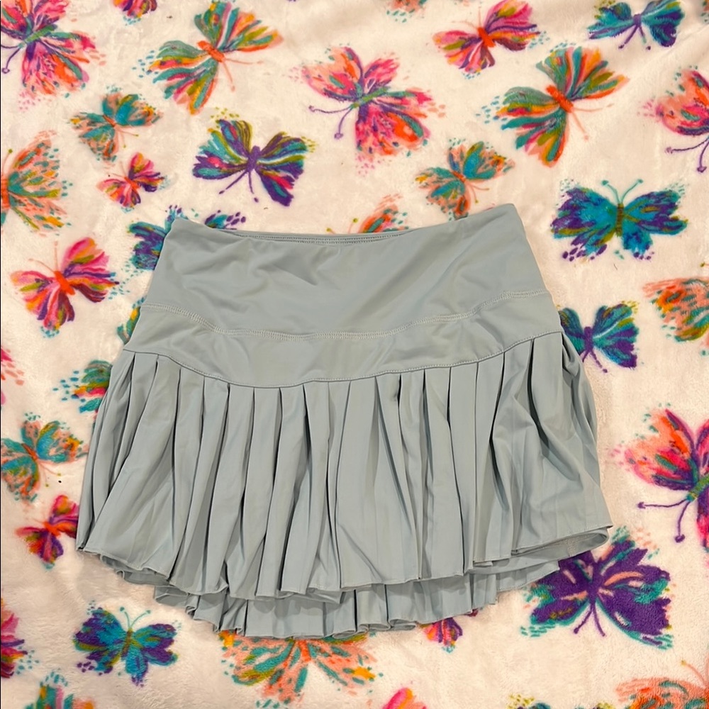 Pleated Blue Skirt
